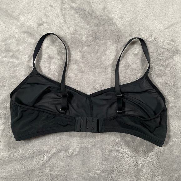 Negative Underwear Sieve Non Wire Bra Size 4 Black Micromesh Bralette Sheer - Picture 2 of 6